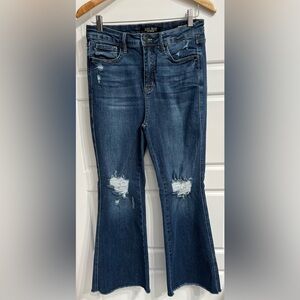 Judy Blue Dark Blue Flare Jeans LIKE NEW